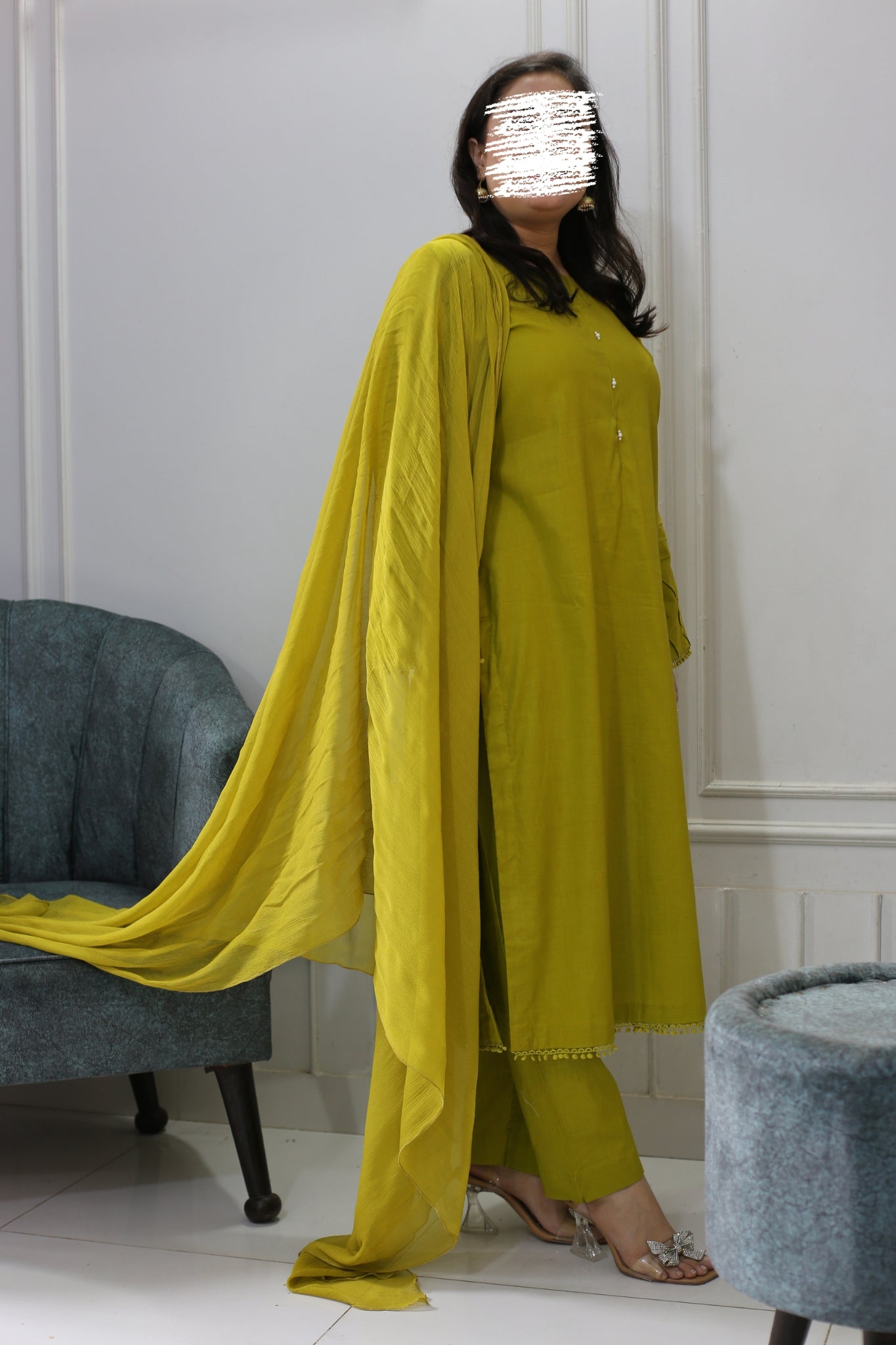 Solid Lemon Ginger Co-ord Set