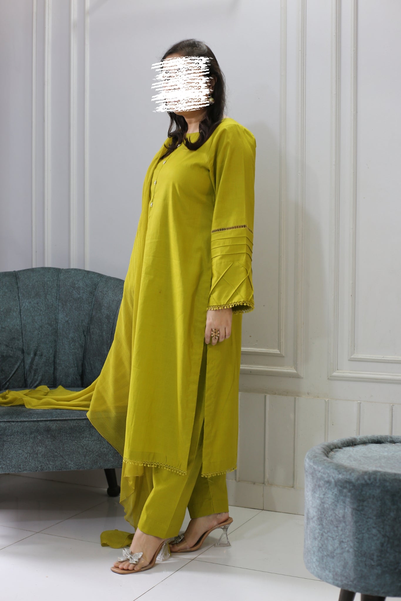 Solid Lemon Ginger Co-ord Set