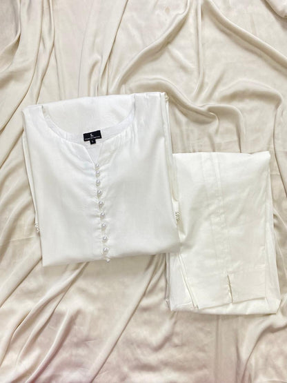 Solid White Co-ord Set
