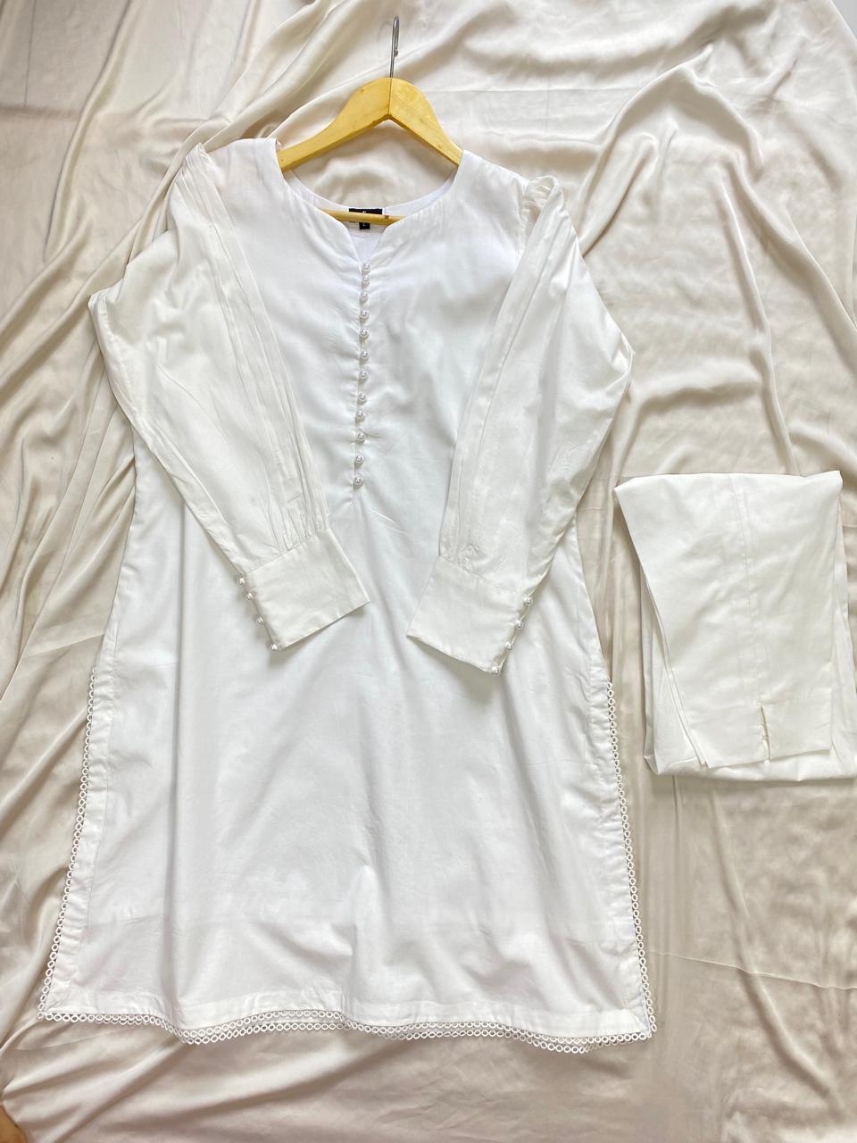 Solid White Co-ord Set