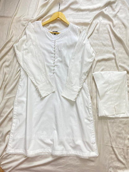 Solid White Co-ord Set