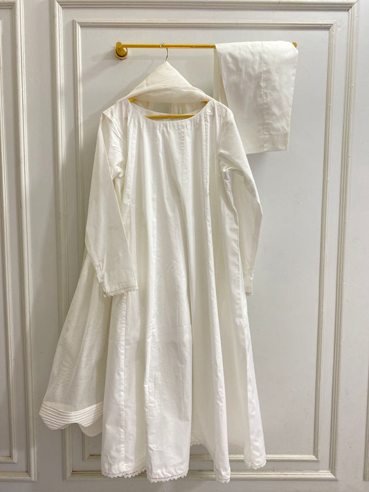 Solid White Frock